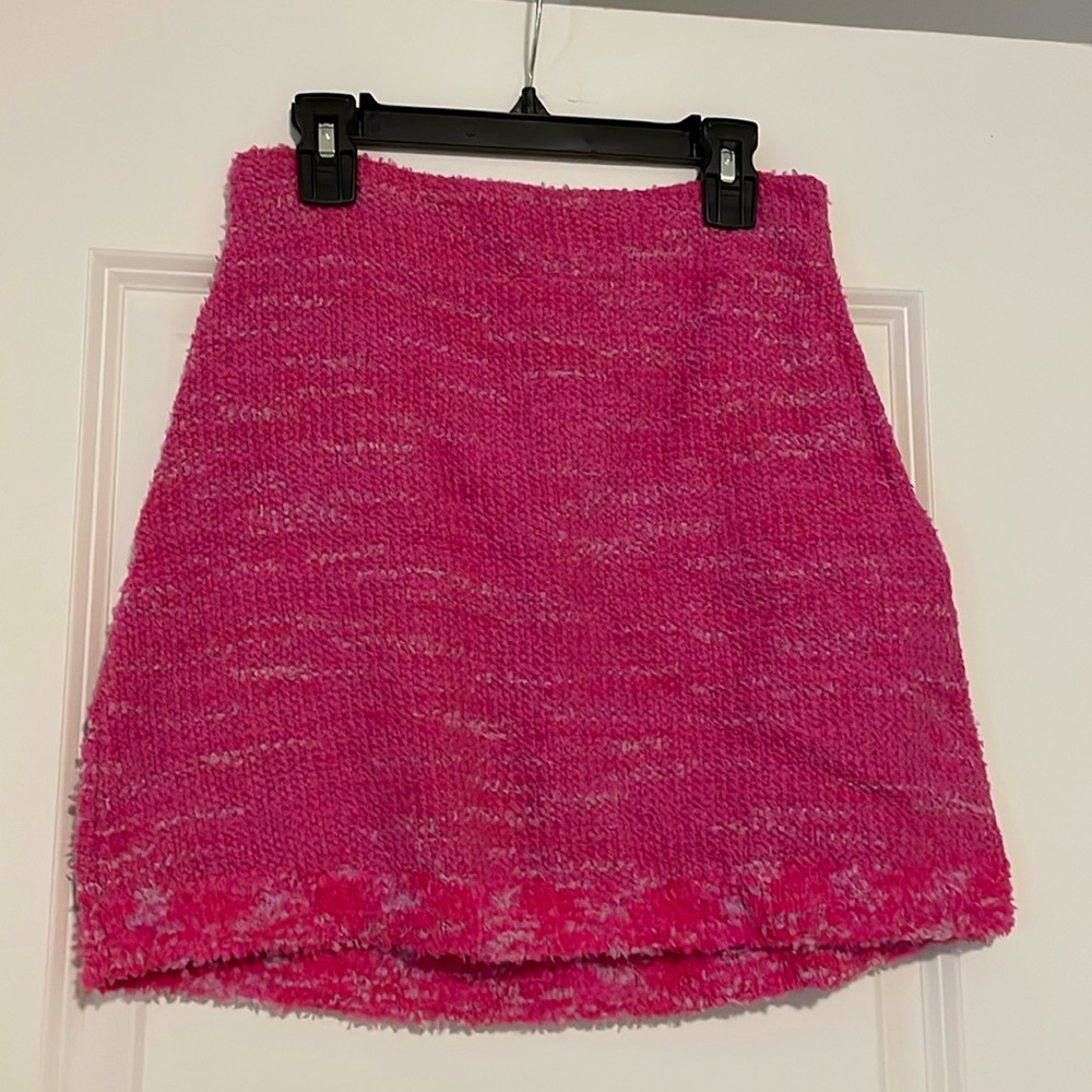 kate spade pink tweed skirt